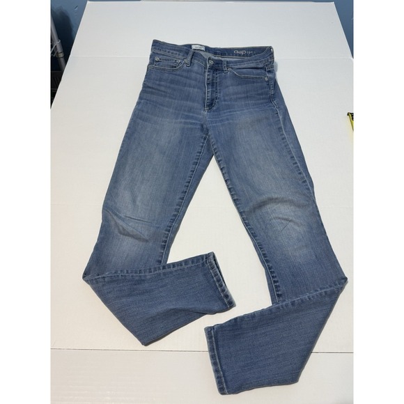 GAP Denim - Gap 1969 Women's Jeans Skinny Fit Classic‎ Blue Denim Faded Casual size 28